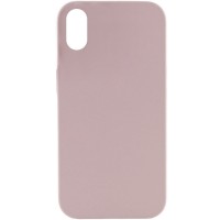 Чохол Silicone Case Full Protective (AA) NO LOGO для Apple iPhone X / XS (5.8") Сірий / Lavender