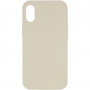 Чехол Silicone Case Full Protective (AA) NO LOGO для Apple iPhone XR (6.1") Бежевый / Antique White