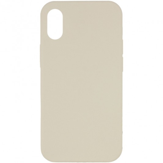 Чехол Silicone Case Full Protective (AA) NO LOGO для Apple iPhone XR (6.1") Бежевый / Antique White