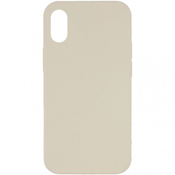 Чехол Silicone Case Full Protective (AA) NO LOGO для Apple iPhone XS Max (6.5") Бежевый / Antique White