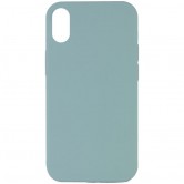 Чехол Silicone Case Full Protective (AA) NO LOGO для Apple iPhone XS Max (6.5 дюйма) Бирюзовый / Turquoise