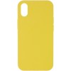 Чехол Silicone Case Full Protective (AA) NO LOGO для Apple iPhone XS Max (6.5") Желтый / Yellow