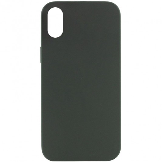 Чехол Silicone Case Full Protective (AA) NO LOGO для Apple iPhone XS Max (6.5") Зеленый / Cyprus Green