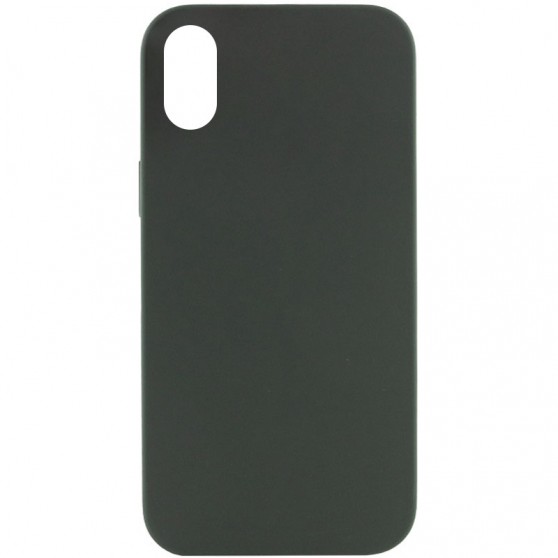 Чехол Silicone Case Full Protective (AA) NO LOGO для Apple iPhone XS Max (6.5") Зеленый / Cyprus Green