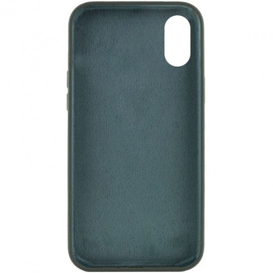 Чехол Silicone Case Full Protective (AA) NO LOGO для Apple iPhone XS Max (6.5") Зеленый / Cyprus Green - изображение 1