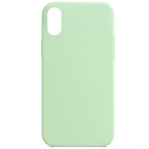 Чохол Silicone Case Full Protective (AA) NO LOGO для Apple iPhone XS Max (6.5") Зелений / Pistachio