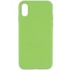 Чехол Silicone Case Full Protective (AA) NO LOGO для Apple iPhone XS Max (6.5 дюйма) Мятный / Mint