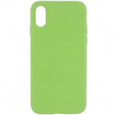 Чехол Silicone Case Full Protective (AA) NO LOGO для Apple iPhone XS Max (6.5 дюйма) Мятный / Mint