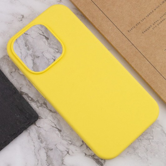 Чохол Silicone Case Full Protective (AA) NO LOGO для Apple iPhone 13 Pro Max (6.7") Жовтий / Yellow - зображення 3 