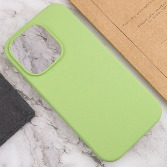 Чохол Silicone Case Full Protective (AA) NO LOGO для Apple iPhone 13 Pro Max (6.7") М'ятний / Mint - зображення 4 