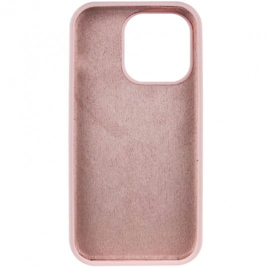 Чохол Silicone Case Full Protective (AA) NO LOGO для Apple iPhone 13 Pro Max (6.7") Рожевий / Chalk Pink - зображення 3 