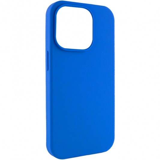 Чохол Silicone Case Full Protective (AA) NO LOGO для Apple iPhone 13 Pro Max (6.7") Синій / Capri Blue - зображення 1 