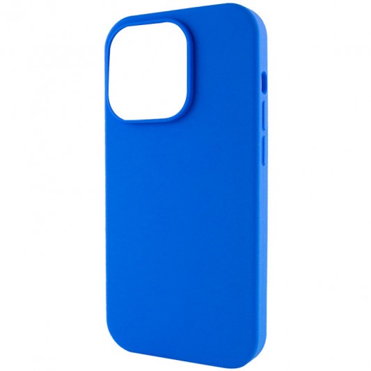 Чохол Silicone Case Full Protective (AA) NO LOGO для Apple iPhone 13 Pro Max (6.7") Синій / Capri Blue - зображення 2 