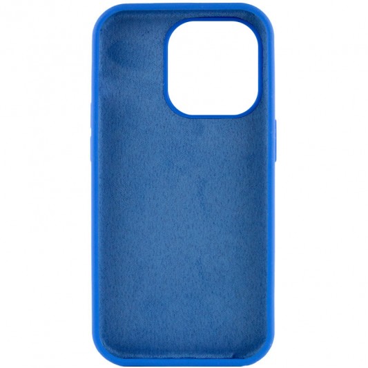 Чохол Silicone Case Full Protective (AA) NO LOGO для Apple iPhone 13 Pro Max (6.7") Синій / Capri Blue - зображення 3 