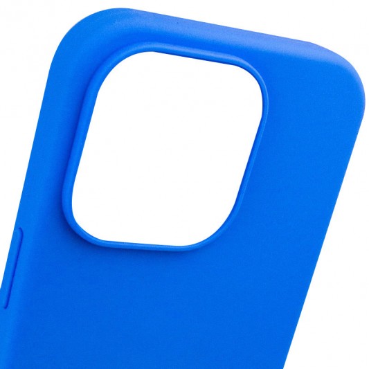 Чохол Silicone Case Full Protective (AA) NO LOGO для Apple iPhone 13 Pro Max (6.7") Синій / Capri Blue - зображення 5 