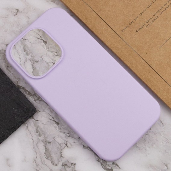 Чохол Silicone Case Full Protective (AA) NO LOGO для Apple iPhone 13 Pro Max (6.7") Бузковий / Lilac