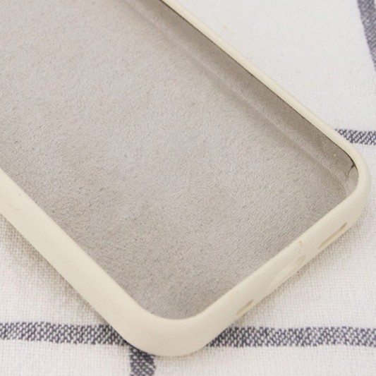 Чохол Silicone Case Full Protective (AA) NO LOGO для Apple iPhone 15 Plus (6.7") Бежевий / Antique White - зображення 2 