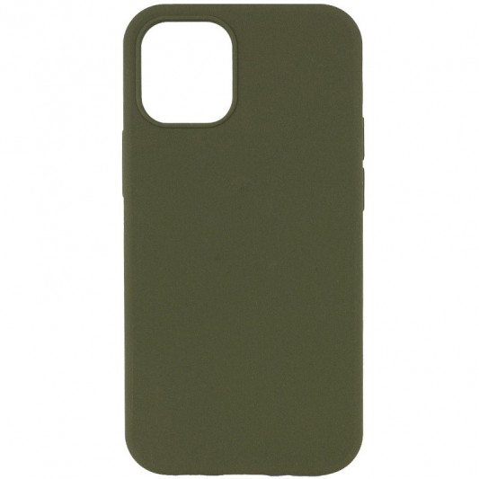Чехол Silicone Case Full Protective (AA) NO LOGO для Apple iPhone 15 Plus (6.7") Зеленый / Dark Olive