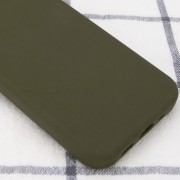 Чехол Silicone Case Full Protective (AA) NO LOGO для Apple iPhone 15 Plus (6.7") Зеленый / Dark Olive