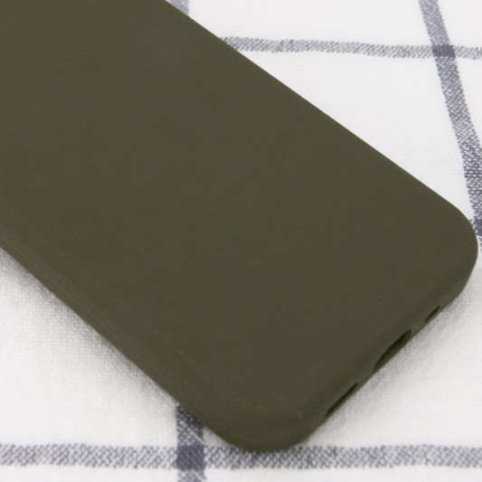 Чехол Silicone Case Full Protective (AA) NO LOGO для Apple iPhone 15 Plus (6.7") Зеленый / Dark Olive - изображение 2