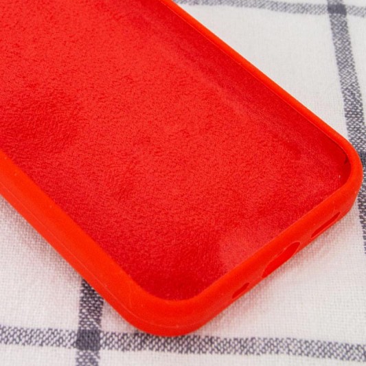 Чехол Silicone Case Full Protective (AA) NO LOGO для Apple iPhone 15 Plus (6.7") Красный / Red - изображение 2