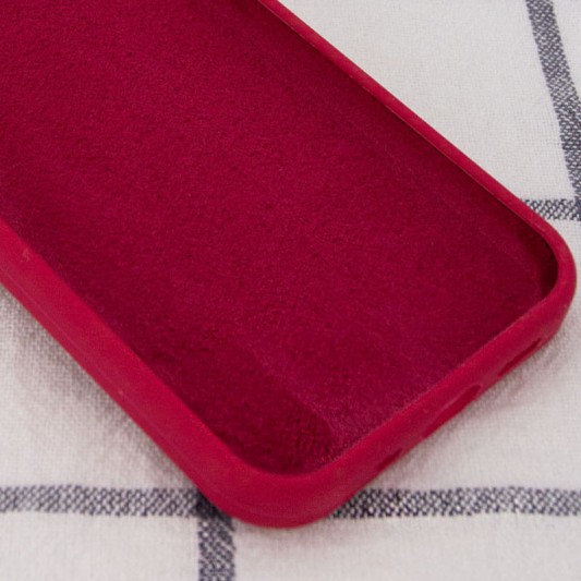 Чохол Silicone Case Full Protective (AA) NO LOGO для Apple iPhone 15 Plus (6.7") Червоний / Rose Red - зображення 2 