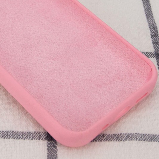 Чехол Silicone Case Full Protective (AA) NO LOGO для Apple iPhone 15 Plus (6.7") Розовый / Light pink - изображение 2