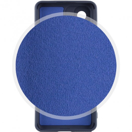 Чохол Silicone Cover Lakshmi Full Camera (AA) для Xiaomi Redmi 12C / Poco C55 Синій / Midnight Blue - зображення 2 