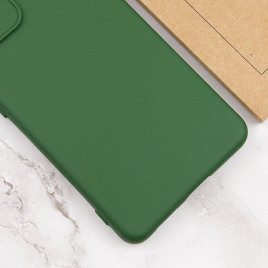 Чохол Silicone Cover Lakshmi Full Camera (AA) для Xiaomi Redmi 12C / Poco C55 Зелений / Dark green - зображення 2 