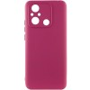 Чохол Silicone Cover Lakshmi Full Camera (AA) для Xiaomi Redmi 12C / Poco C55 Бордовий / Marsala