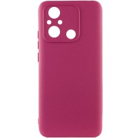 Чохол Silicone Cover Lakshmi Full Camera (AA) для Xiaomi Redmi 12C / Poco C55 Бордовий / Marsala