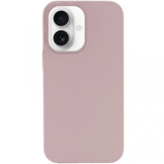 Чехол Silicone Case Full Protective (AA) NO LOGO для Apple iPhone 16 Plus (6.7") Серый / Lavender