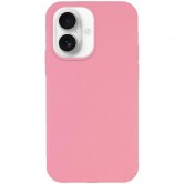 Чехол Silicone Case Full Protective (AA) NO LOGO для Apple iPhone 16 Plus (6.7 дюйма) Розовый / Light pink