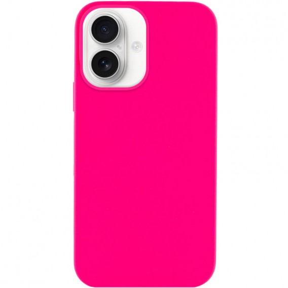 Чехол Silicone Case Full Protective (AA) NO LOGO для Apple iPhone 16 Plus (6.7") Розовый / Barbie pink