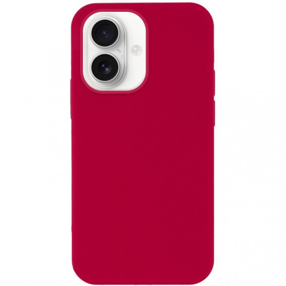 Чехол Silicone Case Full Protective (AA) NO LOGO для Apple iPhone 16 Plus (6.7") Красный / Rose Red