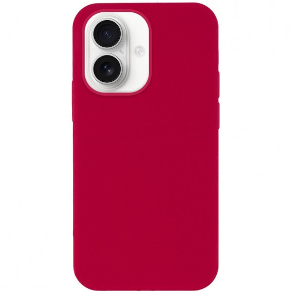 Чохол Silicone Case Full Protective (AA) NO LOGO для Apple iPhone 16 Plus (6.7") Червоний / Rose Red