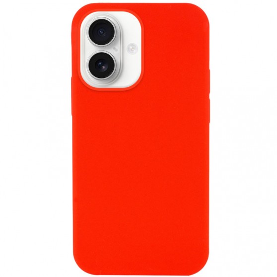 Чехол Silicone Case Full Protective (AA) NO LOGO для Apple iPhone 16 Plus (6.7") Красный / Red