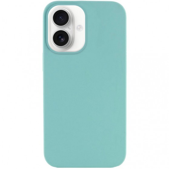 Чехол Silicone Case Full Protective (AA) NO LOGO для Apple iPhone 16 Plus (6.7") Бирюзовый / Marine Green