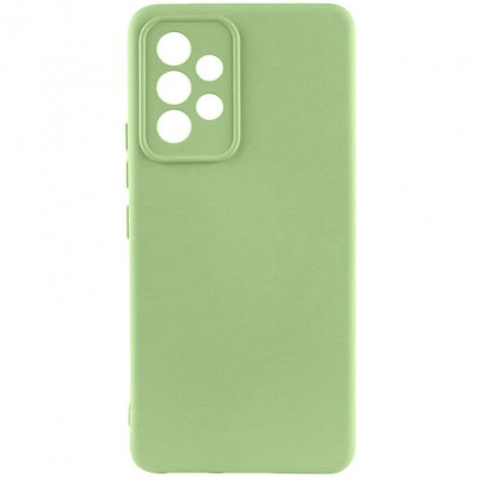 Чехол TPU GETMAN Liquid Silk Full Camera для Samsung Galaxy A32 4G Зеленый / Pistachio