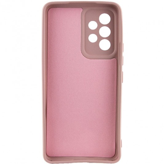 Чехол TPU GETMAN Liquid Silk Full Camera для Samsung Galaxy A32 4G Розовый / Pink Sand - изображение 1