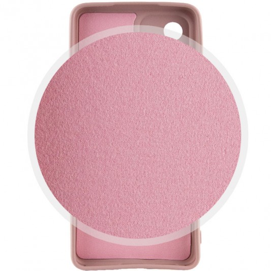 Чехол TPU GETMAN Liquid Silk Full Camera для Samsung Galaxy A32 4G Розовый / Pink Sand - изображение 2