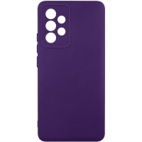 Чохол TPU GETMAN Liquid Silk Full Camera для Samsung Galaxy A32 4G Темно фіолетовий / Dark Purple