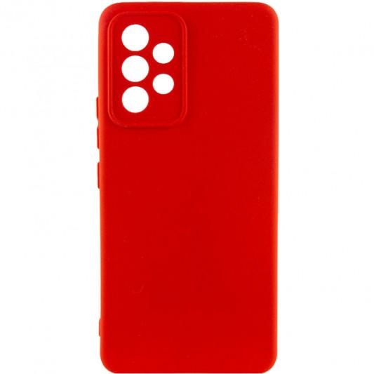 Чехол TPU GETMAN Liquid Silk Full Camera для Samsung Galaxy A32 4G Красный / Red