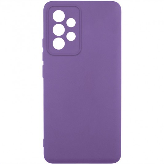 Чехол TPU GETMAN Liquid Silk Full Camera для Samsung Galaxy A32 4G Фиолетовый / Amethyst