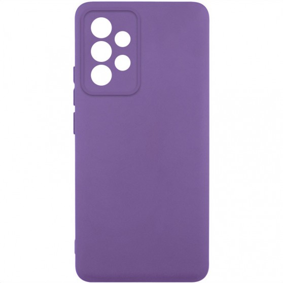 Чехол TPU GETMAN Liquid Silk Full Camera для Samsung Galaxy A32 4G Фиолетовый / Amethyst
