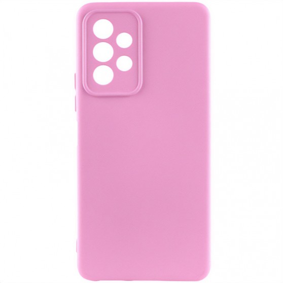 Чехол TPU GETMAN Liquid Silk Full Camera для Samsung Galaxy A32 4G Розовый / Pink