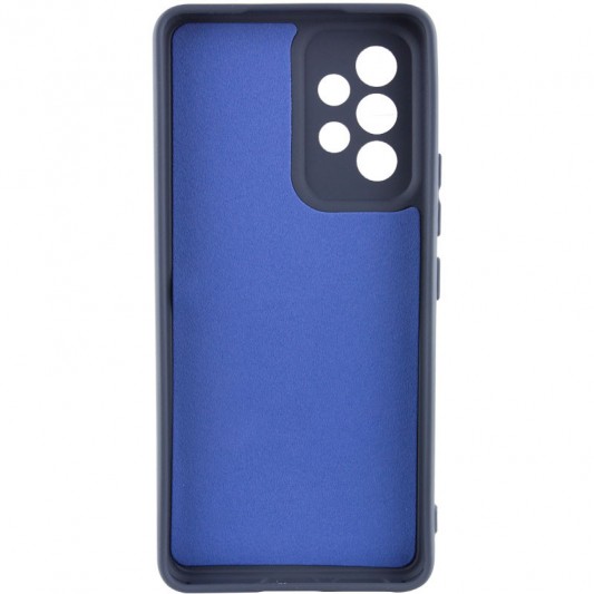 Чехол TPU GETMAN Liquid Silk Full Camera для Samsung Galaxy A32 4G Синий / Midnight Blue - изображение 1