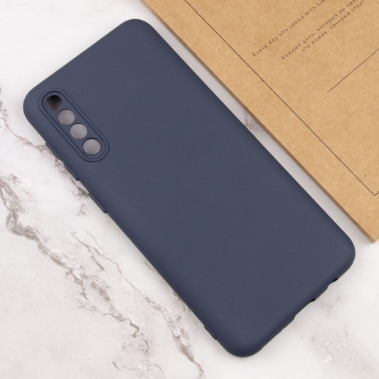Чохол TPU GETMAN Liquid Silk Full Camera для Samsung Galaxy A50 (A505F) / A50s / A30s Синій / Midnight Blue - зображення 3 