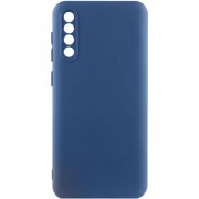 Чехол TPU GETMAN Liquid Silk Full Camera для Samsung Galaxy A50 (A505F) / A50s / A30s Синий / Navy Blue