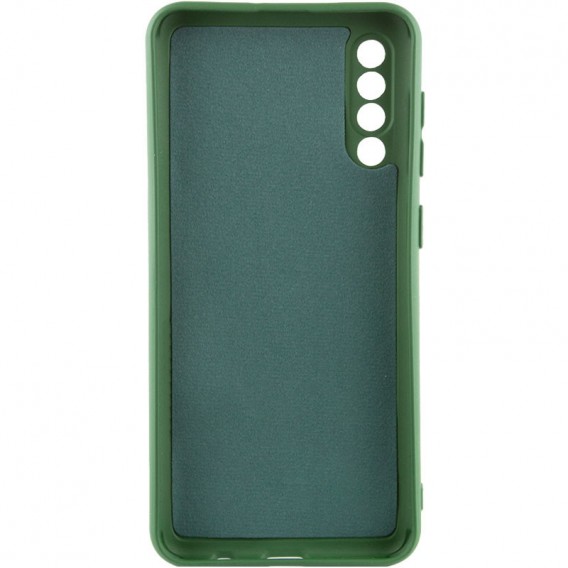 Чохол TPU GETMAN Liquid Silk Full Camera для Samsung Galaxy A50 (A505F) / A50s / A30s Зелений / Dark green